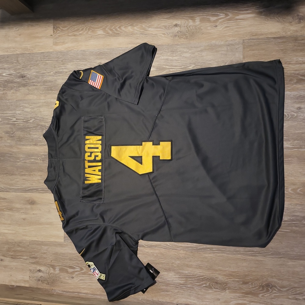 Watson Houston Texans salute to service jersey nwt